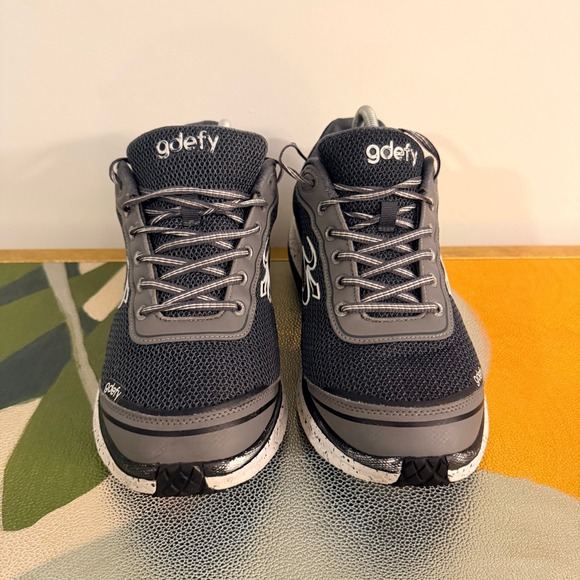 Gravity Defyer G-Defy Ion Women Walking Shoes Grey Black TB9022FBW Size 12 - Picture 8 of 9